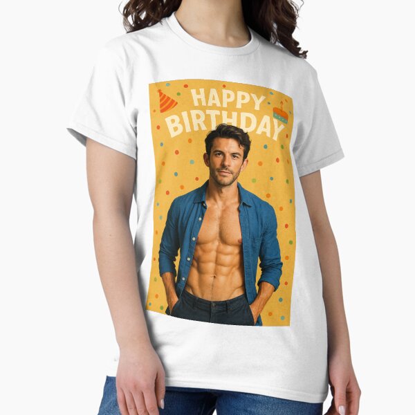 Aperçu de l'œuvre Abdos d'anniversaire et esprit britannique – Style Jonathan Bailey créée et vendue par Aryabek.