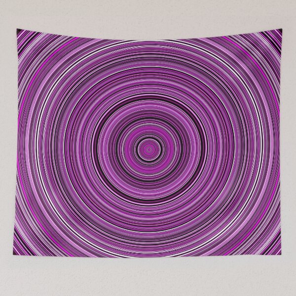 Item preview, Concentric Circles in Purple, Black and White designed and sold by KaSaPo.