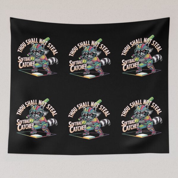 Item preview, Thou Shall Not Steal Softball Catcher designed and sold by TrendsLook.