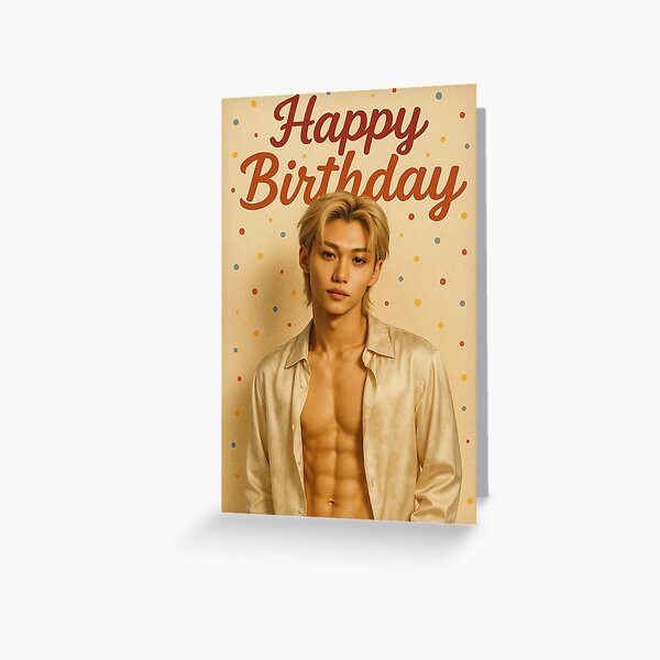 Item preview, Lee Felix Birthday Greetings: Aussie Korean Sunshine & Abs designed and sold by Aryabek.