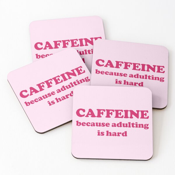 Item preview, Caffeine because adulting is hard  designed and sold by sasyall.