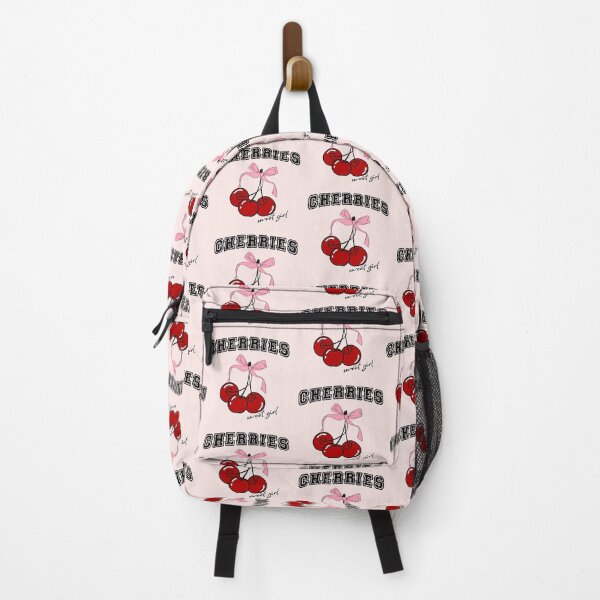 Item preview, Cute Cherry Illustration with Pink Bow, ''sweet girl'' designed and sold by Reicrea.
