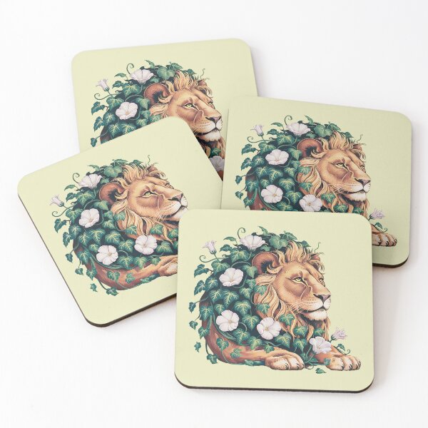 Item preview, Regal Lion with Ivy Mane Botanical Art designed and sold by BirdsnStuff.