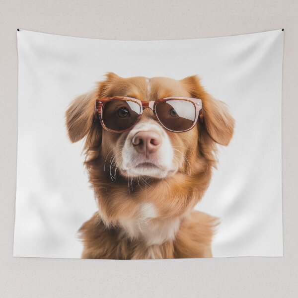 Item preview, Funny cool Nova Scotia Duck Tolling Retriever Dog wearing sunglasses designed and sold by LazyOwlStore.