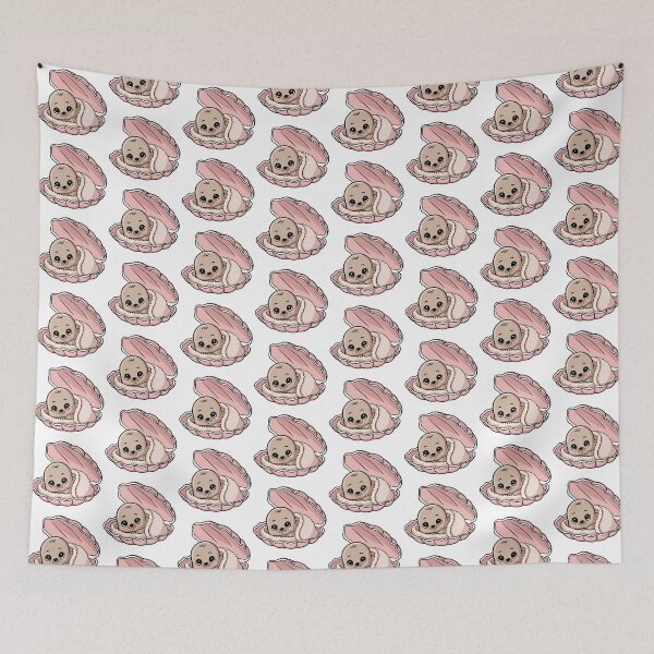 Item preview, Cozy Baby Seal in a Pink Seashell designed and sold by WildlifeInc.