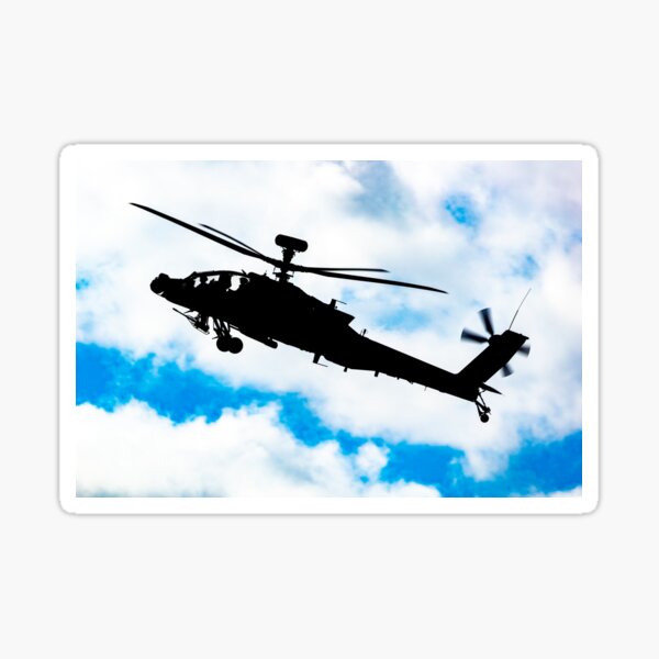 Vista previa del artículo con la obra «Helicóptero de ataque AH-64 Apache del ejército estadounidense», diseñado y vendido por SpottAir.