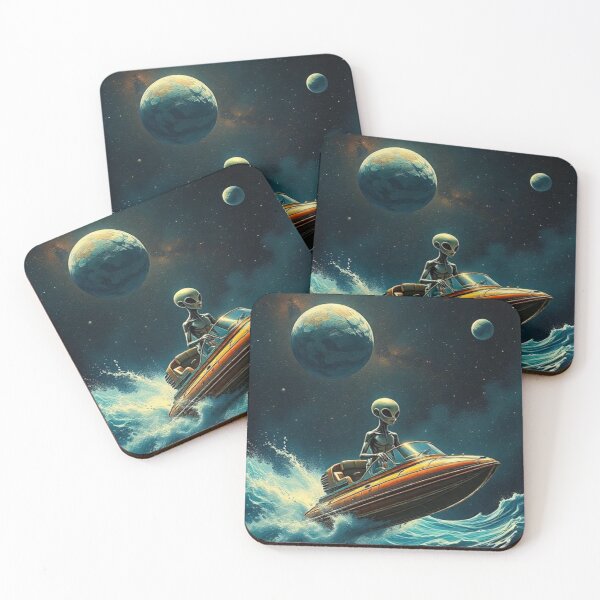 Item preview, Alien and speedboat designed and sold by Dogandesighn.