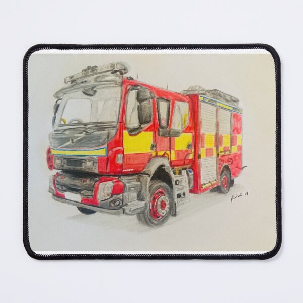 Item preview, Northern Ireland Fire truck designed and sold by Truck drawing art.