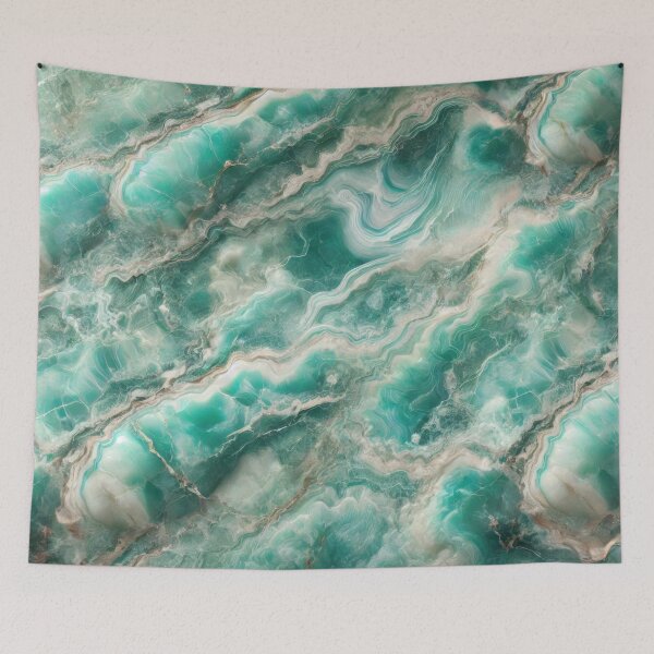 Item preview, Tranquil Waves: Amazonite Glow designed and sold by BobArtGallery.