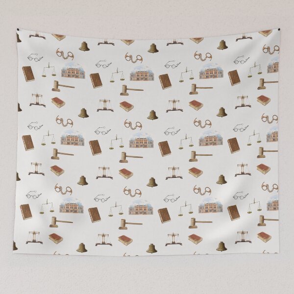 Item preview, Law Scales Gavel Legal Antique Pattern designed and sold by idovedesign.