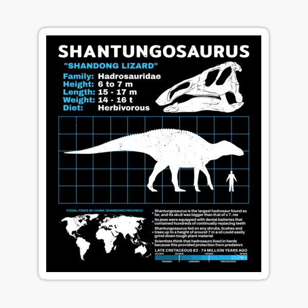 Item preview, Shantungosaurus Fact Sheet designed and sold by NicGrayGraphic.