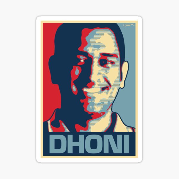 Vista previa del artículo con la obra «Dhoni», diseñado y vendido por DAFTFISH.