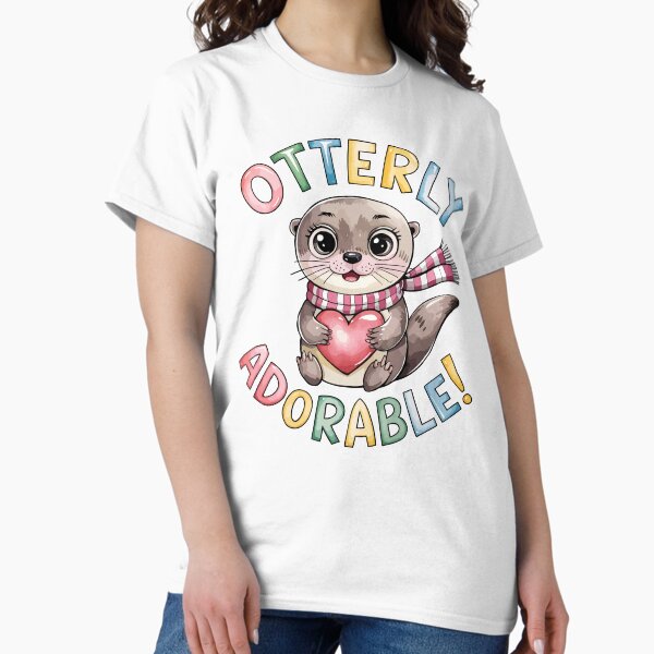 Artikel-Vorschau von Otterly Adorable Aquarell Otter hält Herz, designt und verkauft von WildlifeInc.