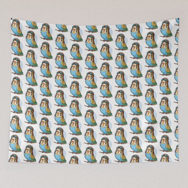 Item preview, Periquito Kawaii: Ilustración de un lindo periquito designed and sold by WildlifeInc.