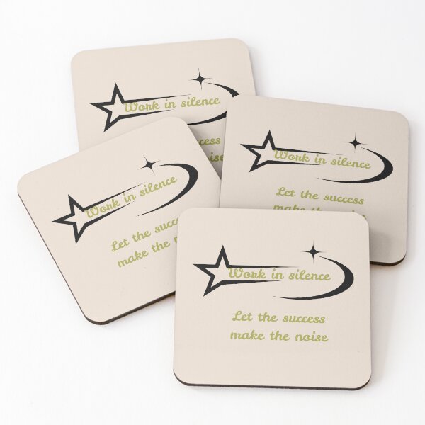 Item preview, Work in Silence, Let Success Make the Noise - Motivational Design designed and sold by AIKNOCKTECK.