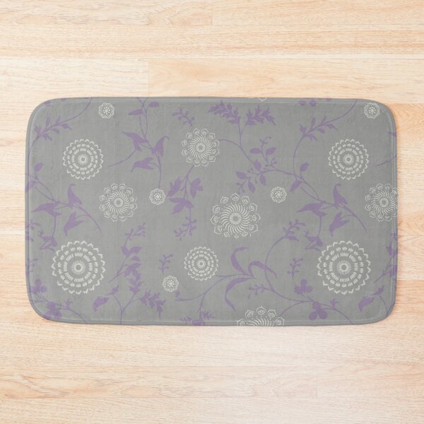 Item preview, Grand floral ramage gray designed and sold by Alessandro Remo Mazzoni Remotextiles.
