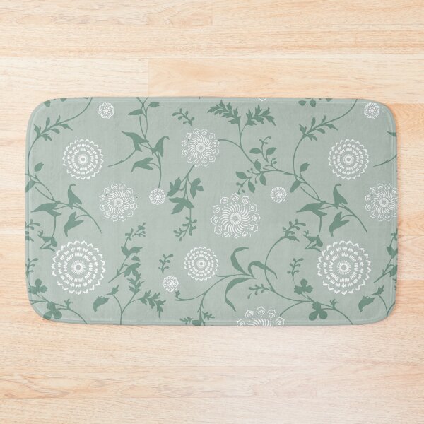 Item preview, Grand floral ramage green designed and sold by Alessandro Remo Mazzoni Remotextiles.