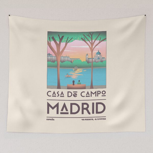Item preview, Casa de Campo Madrid – Scenic Travel Poster, Spain Nature Art designed and sold by JDP--Designs.