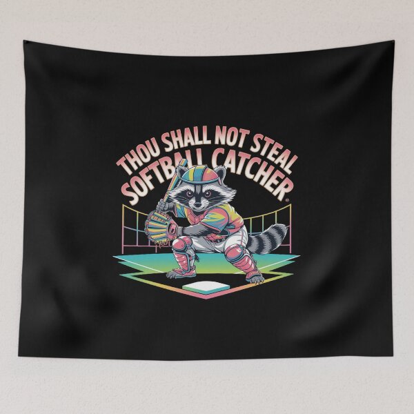 Item preview, Thou Shall Not Steal Softball Catcher designed and sold by TrendsLook.