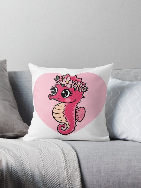 Artikel-Vorschau von Kawaii Rotes Seepferdchen auf Herz, designt und verkauft von WildlifeInc.