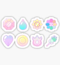 Vaporwave Kanto Badges Sticker