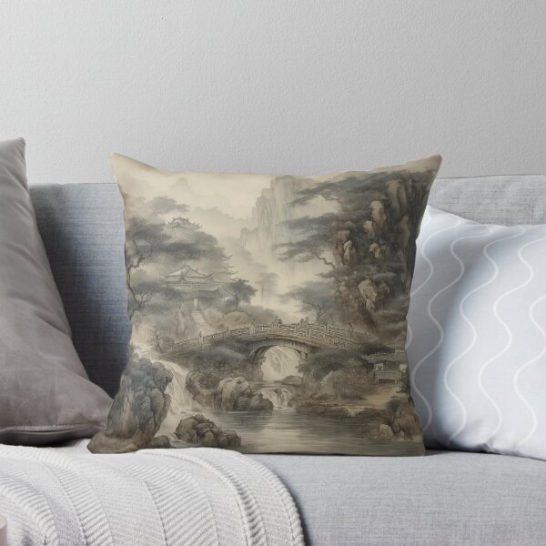 Item preview, The timeless elegance of a Chinese view old-fashioned style print 2 designed and sold by Richenda.
