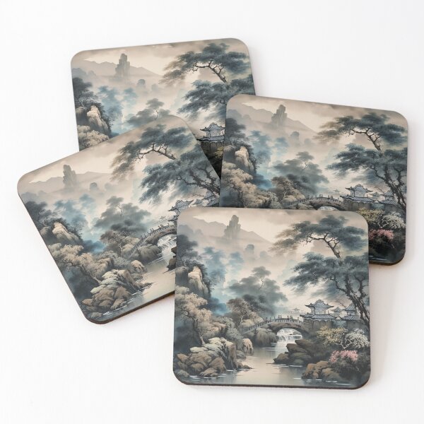 Item preview, The timeless elegance of a Chinese view old-fashioned style print 3 designed and sold by Richenda.