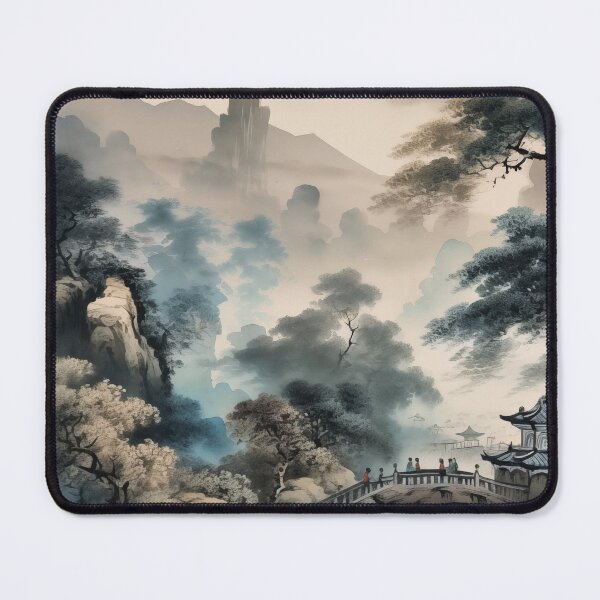 Item preview, The timeless elegance of a Chinese view old-fashioned style print 3 designed and sold by Richenda.