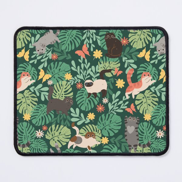 Item preview, Cats & Plants (Green) designed and sold by Studio Vickn.