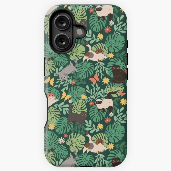 Item preview, Cats & Plants (Green) designed and sold by Studio Vickn.