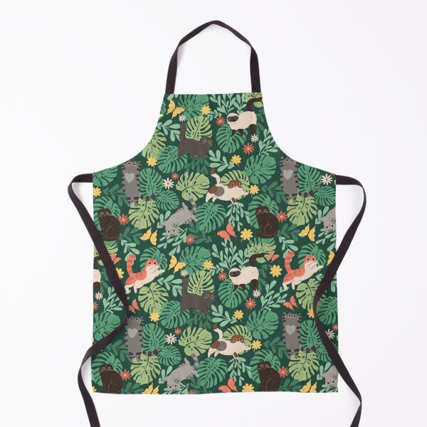 Item preview, Cats & Plants (Green) designed and sold by Studio Vickn.