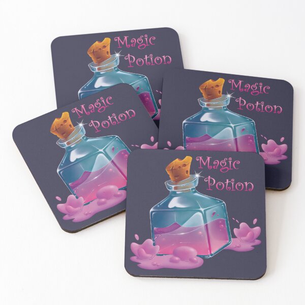 Item preview, Purple Magic Potion Bottle with bubbles designed and sold by AriLady.