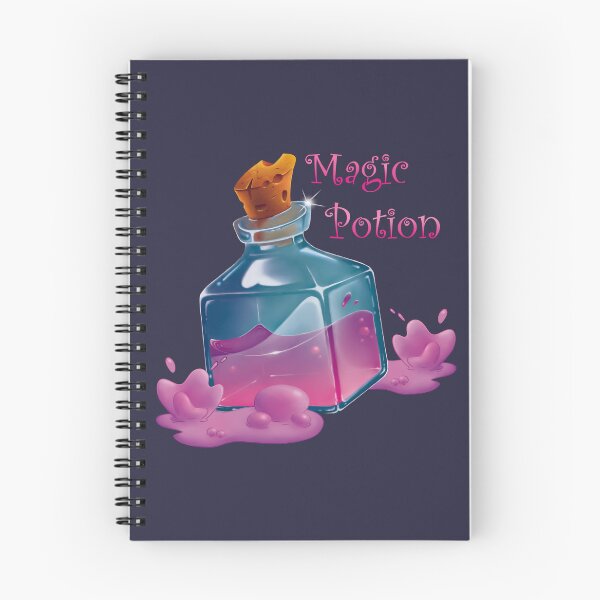 Item preview, Purple Magic Potion Bottle with bubbles designed and sold by AriLady.