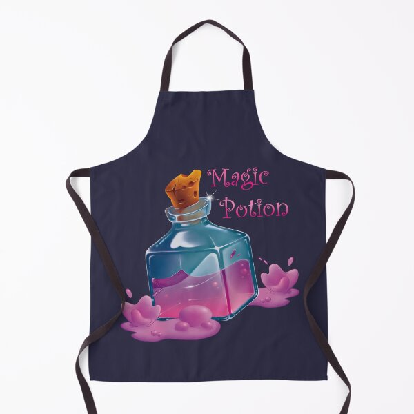 Item preview, Purple Magic Potion Bottle with bubbles designed and sold by AriLady.