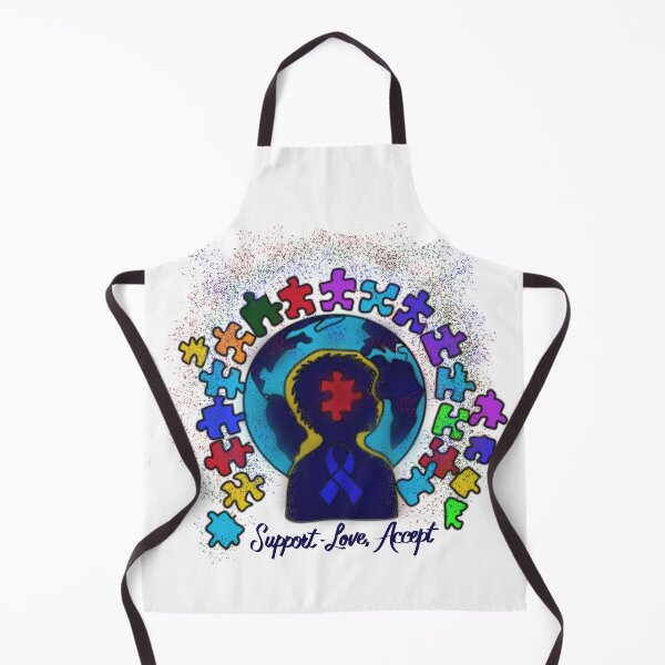 Item preview, Support, Love, Accept - Autism Awareness Globe designed and sold by Ramadane_design1.
