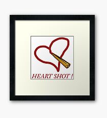 Heart shot! Framed Print