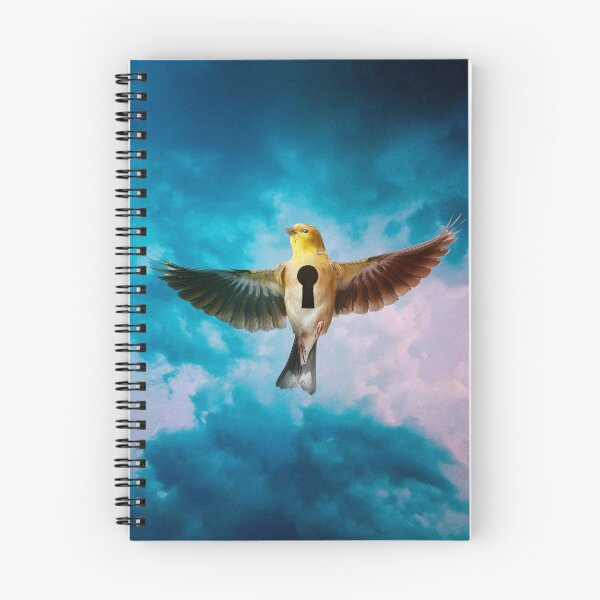 Item preview, The Key to Flight: Surreal Art Depicting Yellow Bird with Keyhole Chest designed and sold by seamless.