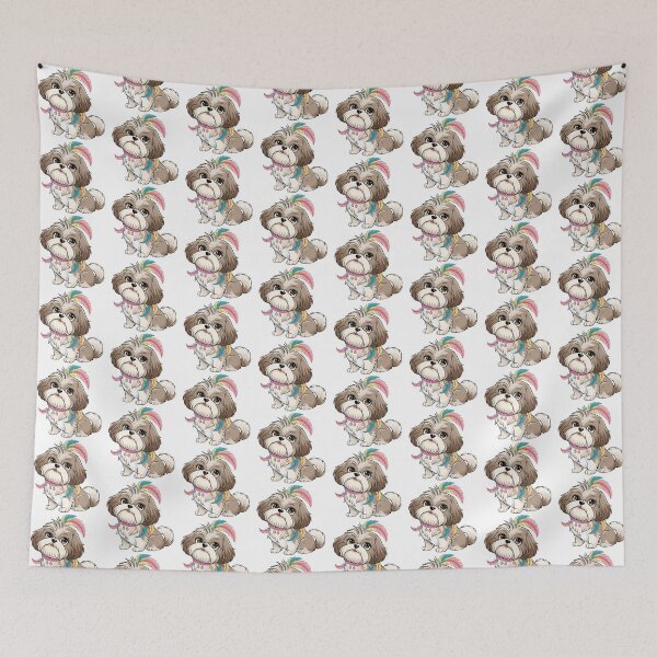 Item preview,  Shih Tzu - Cute Fluffy Dog Art designed and sold by WildlifeInc.