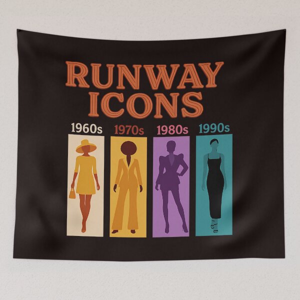 Item preview, Runway Icons Through the Decades designed and sold by PosiPrints.