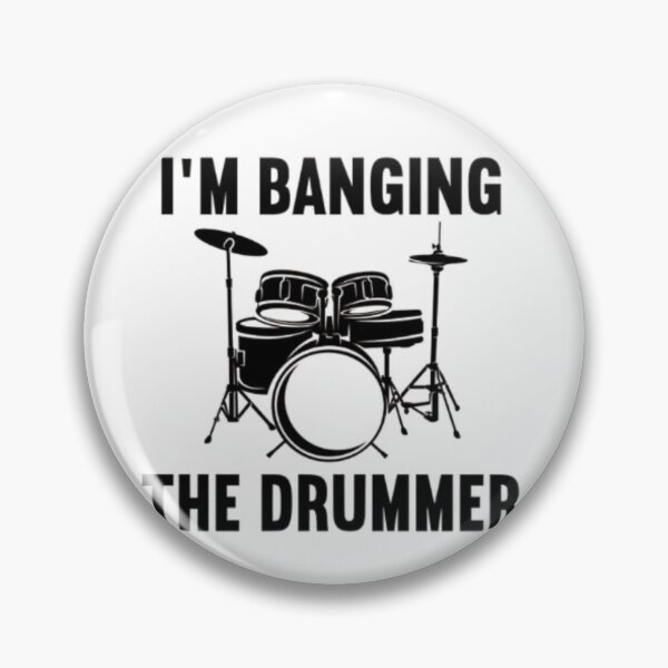 Item preview, "I'm Banging the Drummer" – Funny Drumming Shirt for Music Lovers & Band Fans designed and sold by Colorful-Garden.