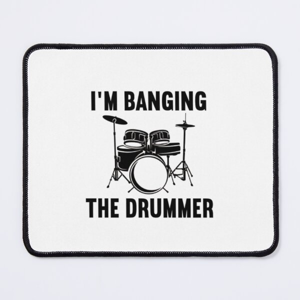 Item preview, "I'm Banging the Drummer" – Funny Drumming Shirt for Music Lovers & Band Fans designed and sold by Colorful-Garden.
