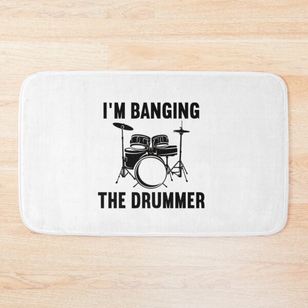 Item preview, "I'm Banging the Drummer" – Funny Drumming Shirt for Music Lovers & Band Fans designed and sold by Colorful-Garden.