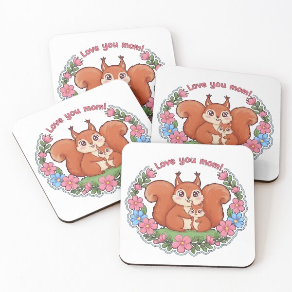 Item preview, Mother's Day Squirrel - Cute Mom and Baby Animal Sticker designed and sold by Nuist25.