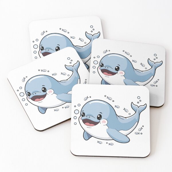 Artikelvorschau, Niedlicher Kawaii-Wal - Entzückende Meerestierkunst entworfen und verkauft von WildlifeInc.