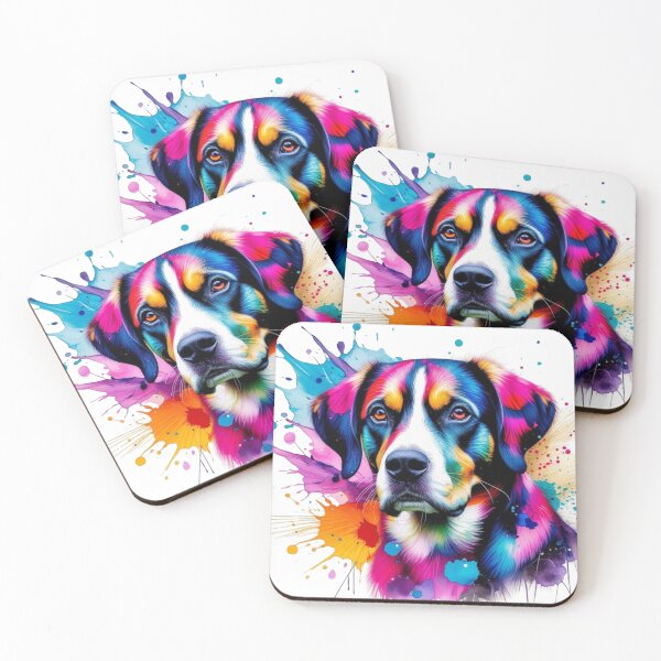 Item preview, Dog vs Colour Splash designed and sold by IImagineArtAi.