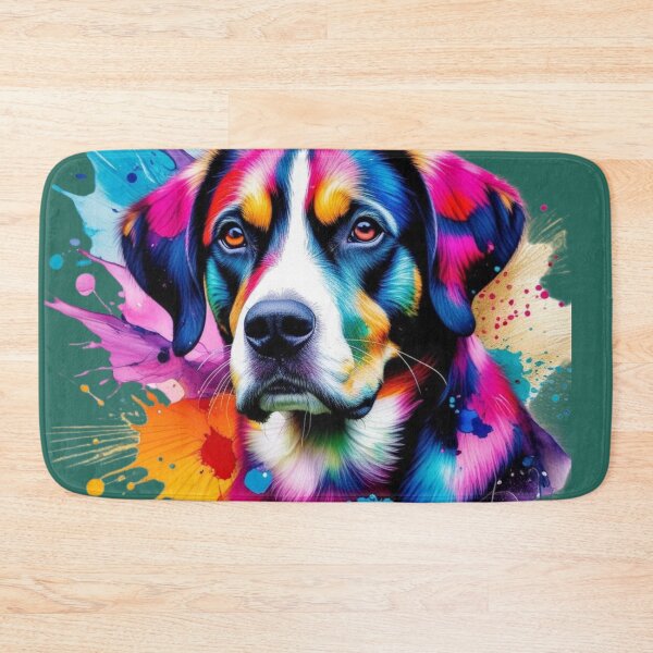 Item preview, Dog vs Colour Splash designed and sold by IImagineArtAi.