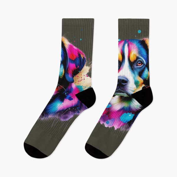 Item preview, Dog vs Colour Splash designed and sold by IImagineArtAi.
