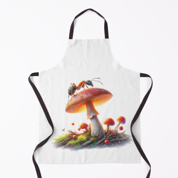 Item preview, Vintage Art mushroom with ant ,Vintage mushroom,Vintage Flowers,Botanical Artwork, vintage botanical designed and sold by Expressions-Sel.