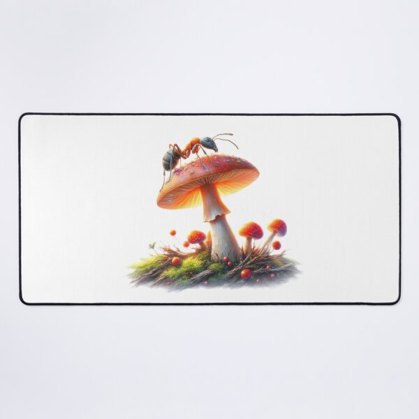 Item preview, Vintage Art mushroom with ant ,Vintage mushroom,Vintage Flowers,Botanical Artwork, vintage botanical designed and sold by Expressions-Sel.