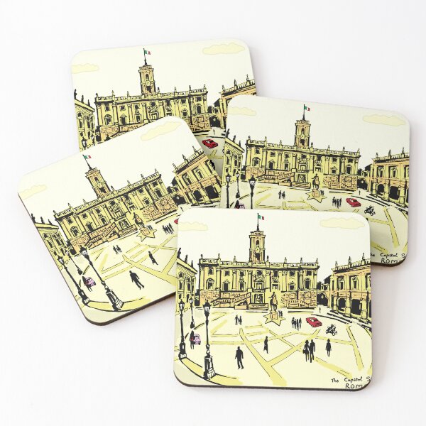 Item preview, The Capitol Square, Rome, Italy designed and sold by Traveldrawings.